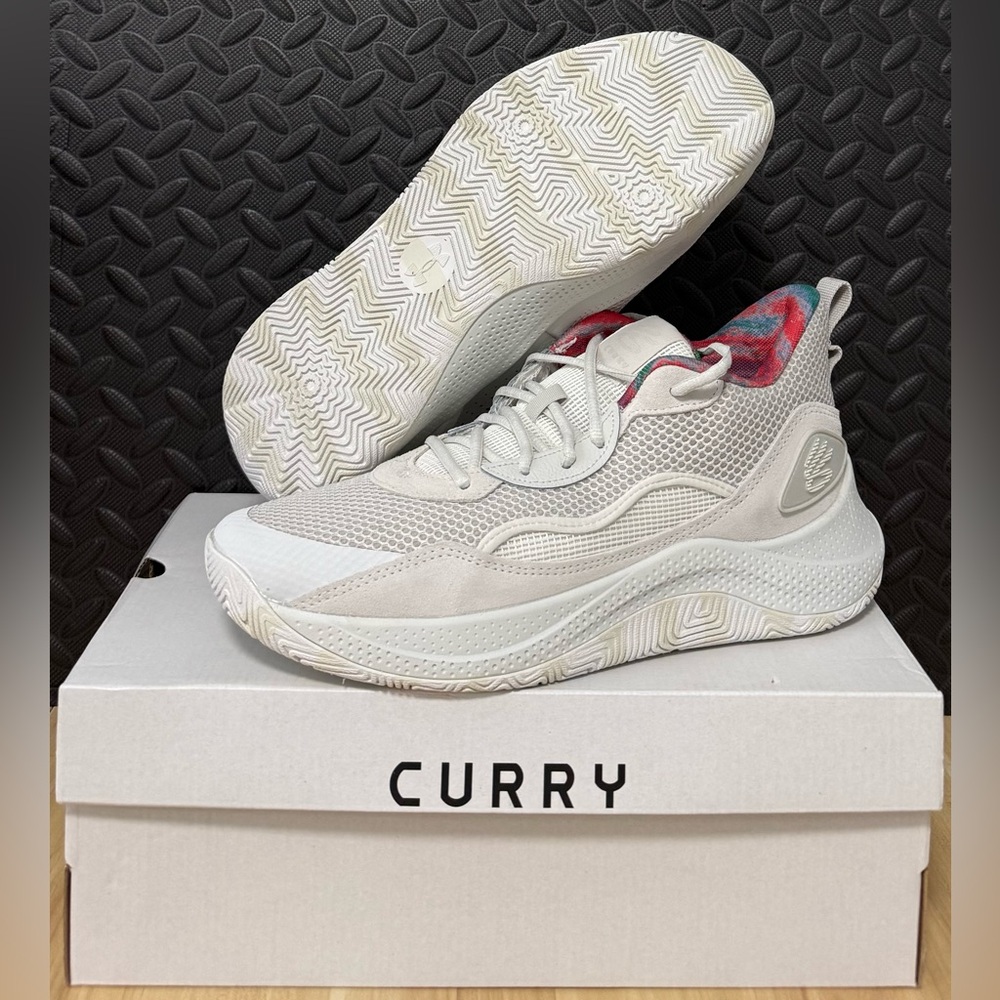 Under‎ Armour Curry 3Z 24 SDE White Clay Basketball Shoes 3028191-114 Mens Sz 11